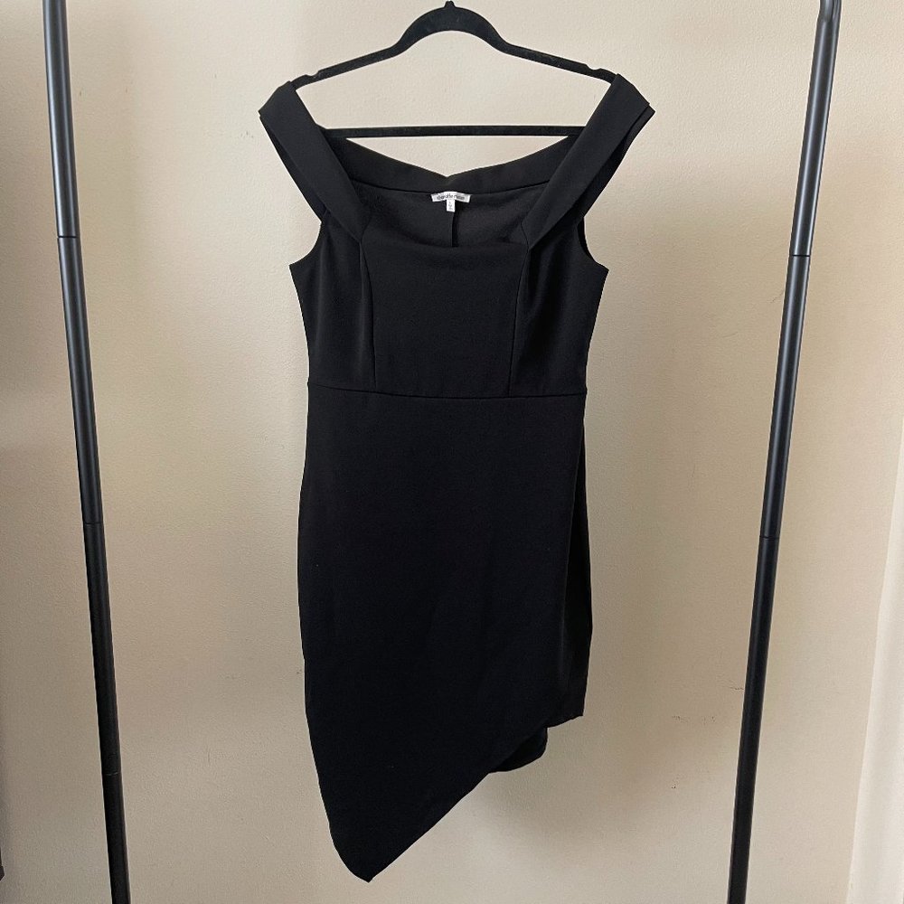 Black Off the Shoulder Cocktail Dress